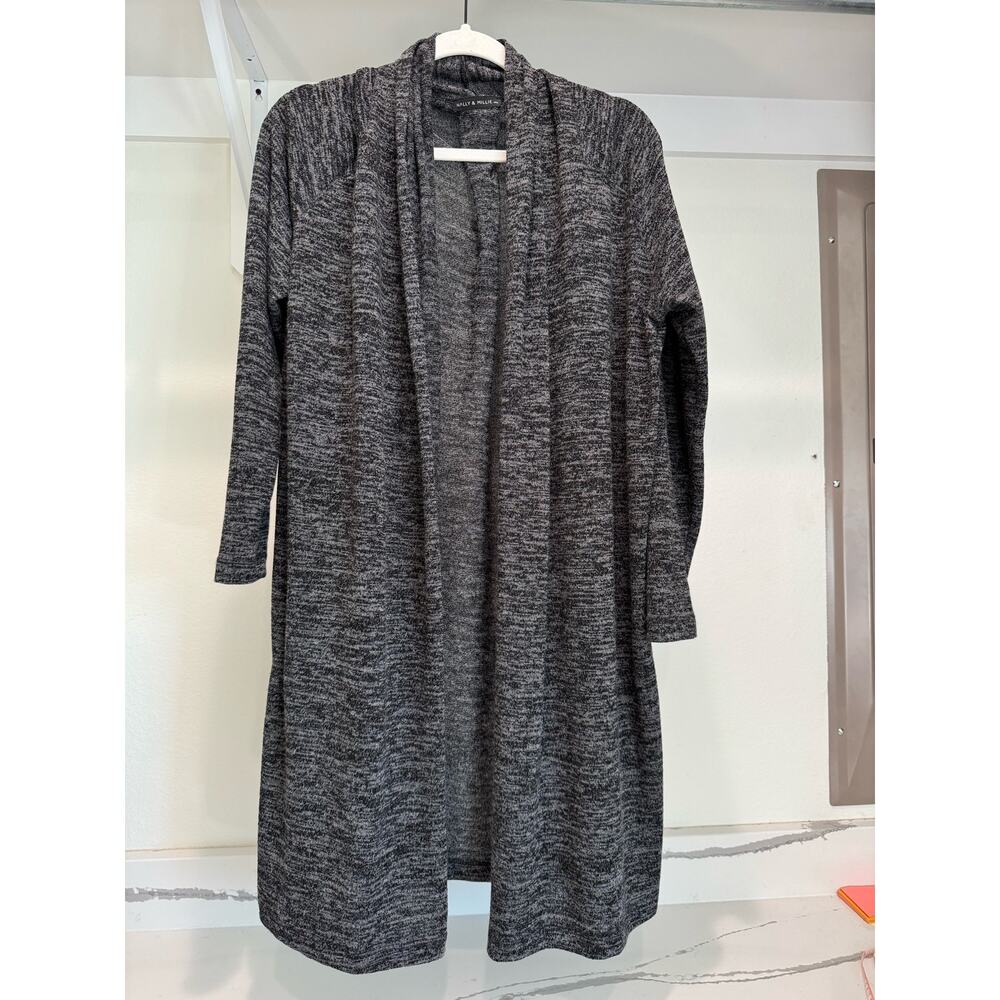 Nally &‎ Millie Long-Sleeve Women's Cardigan Size Small/Medium Charcoal